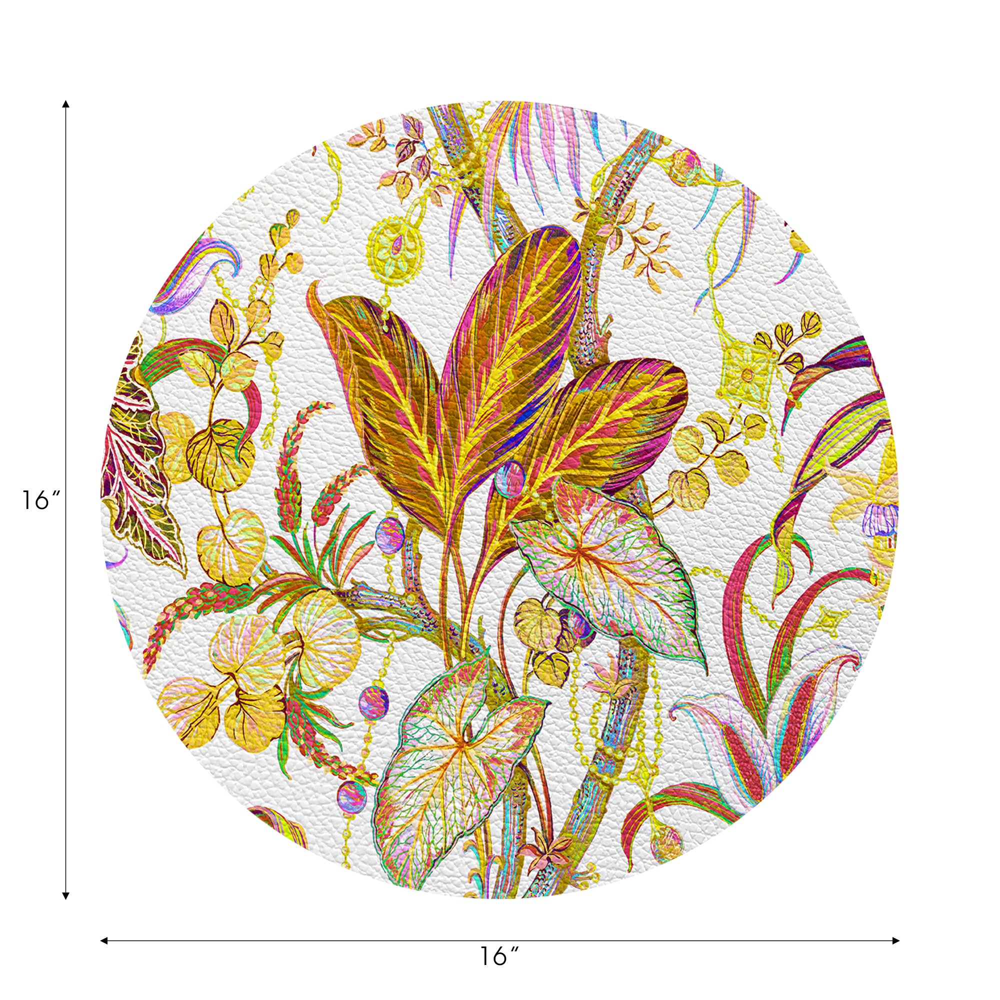 Sets de table ronds en galets Amazonia 16&quot;