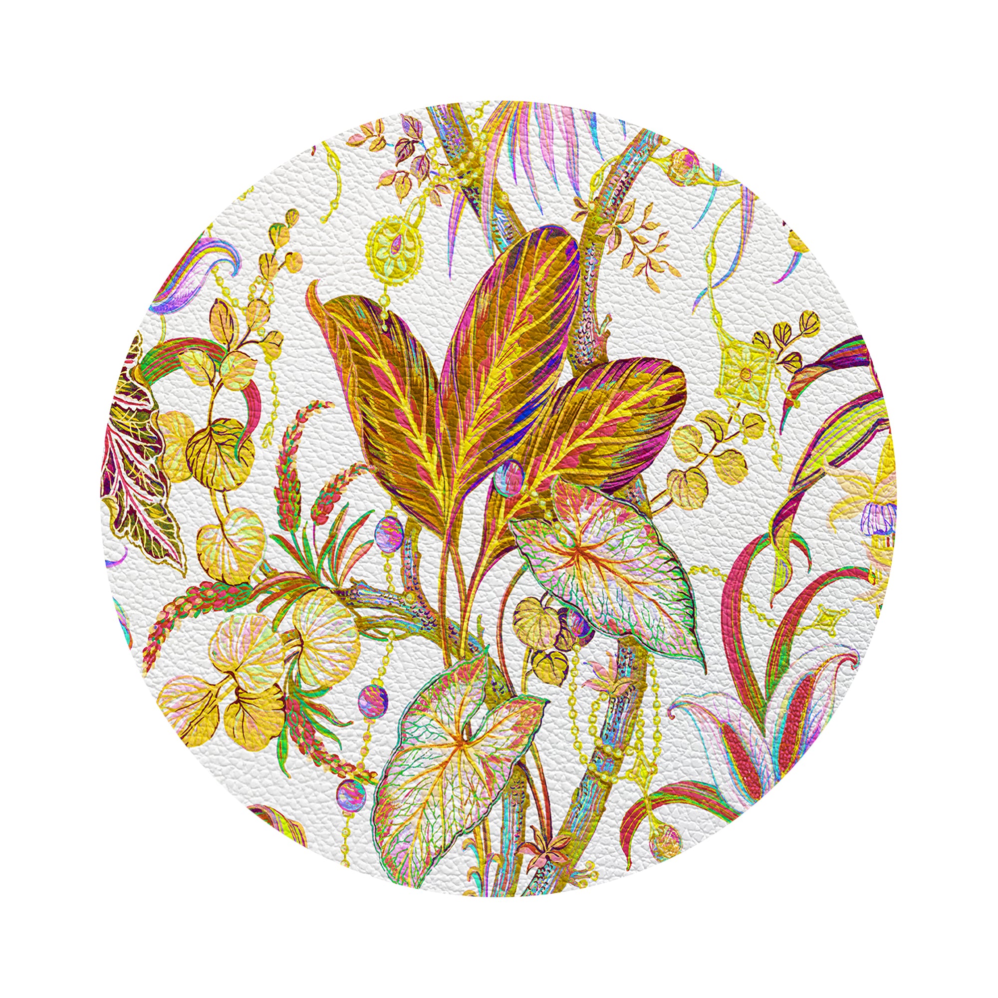 Amazonia Splendor 16&quot; Round Pebble Placemats, Set of 4 - nicolettemayer.com
