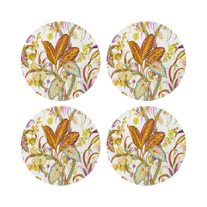 Amazonia Splendor 16&quot; Round Pebble Placemats, Set of 4 - nicolettemayer.com
