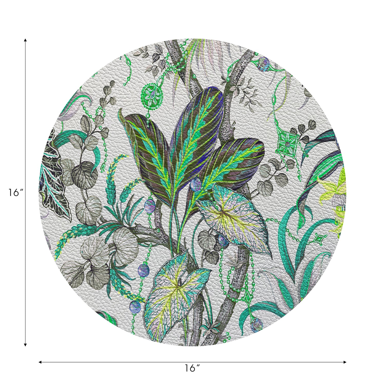 Sets de table ronds en galets Amazonia 16&quot;