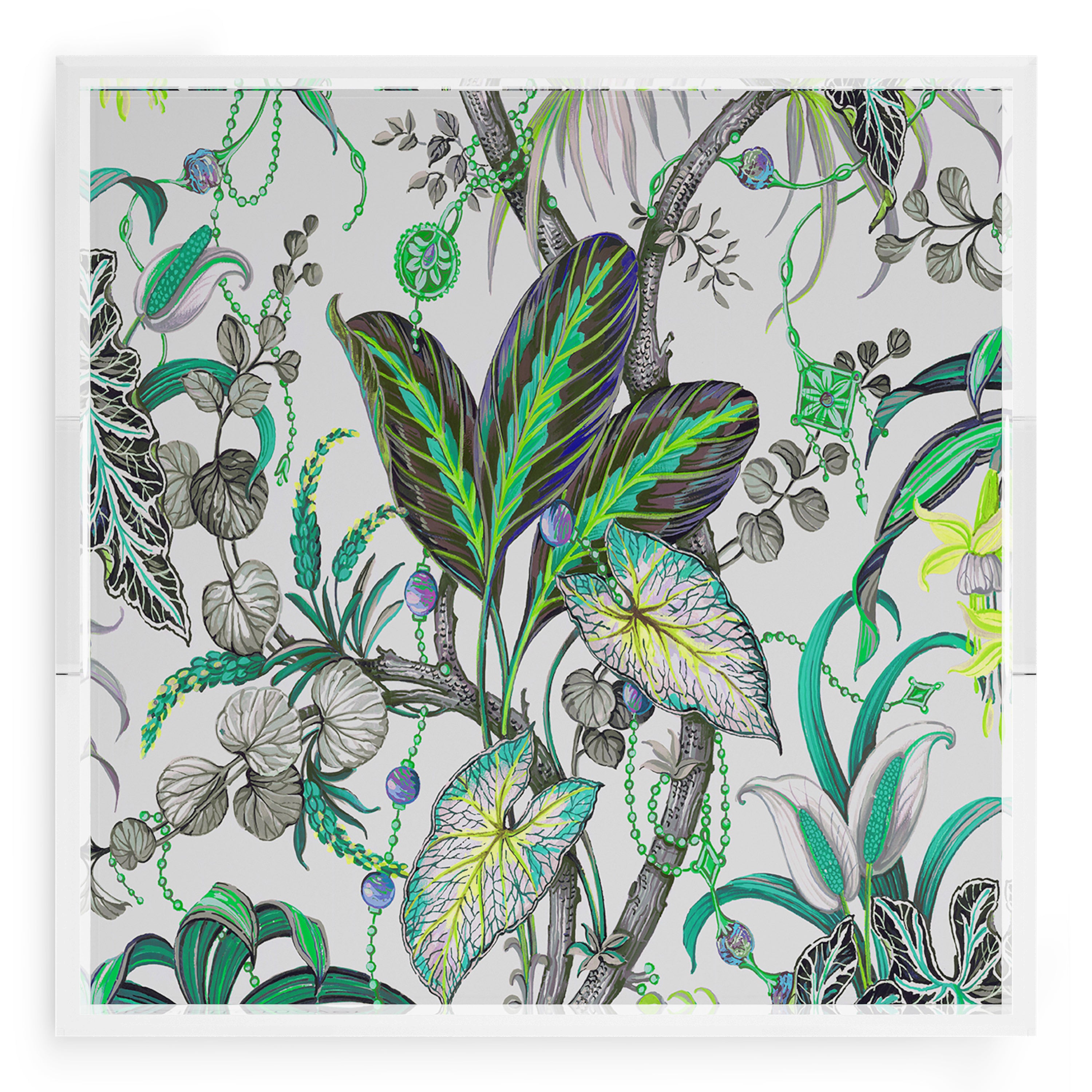 Amazonia Tourmaline 18X18 Acrylic Tray - nicolettemayer.com
