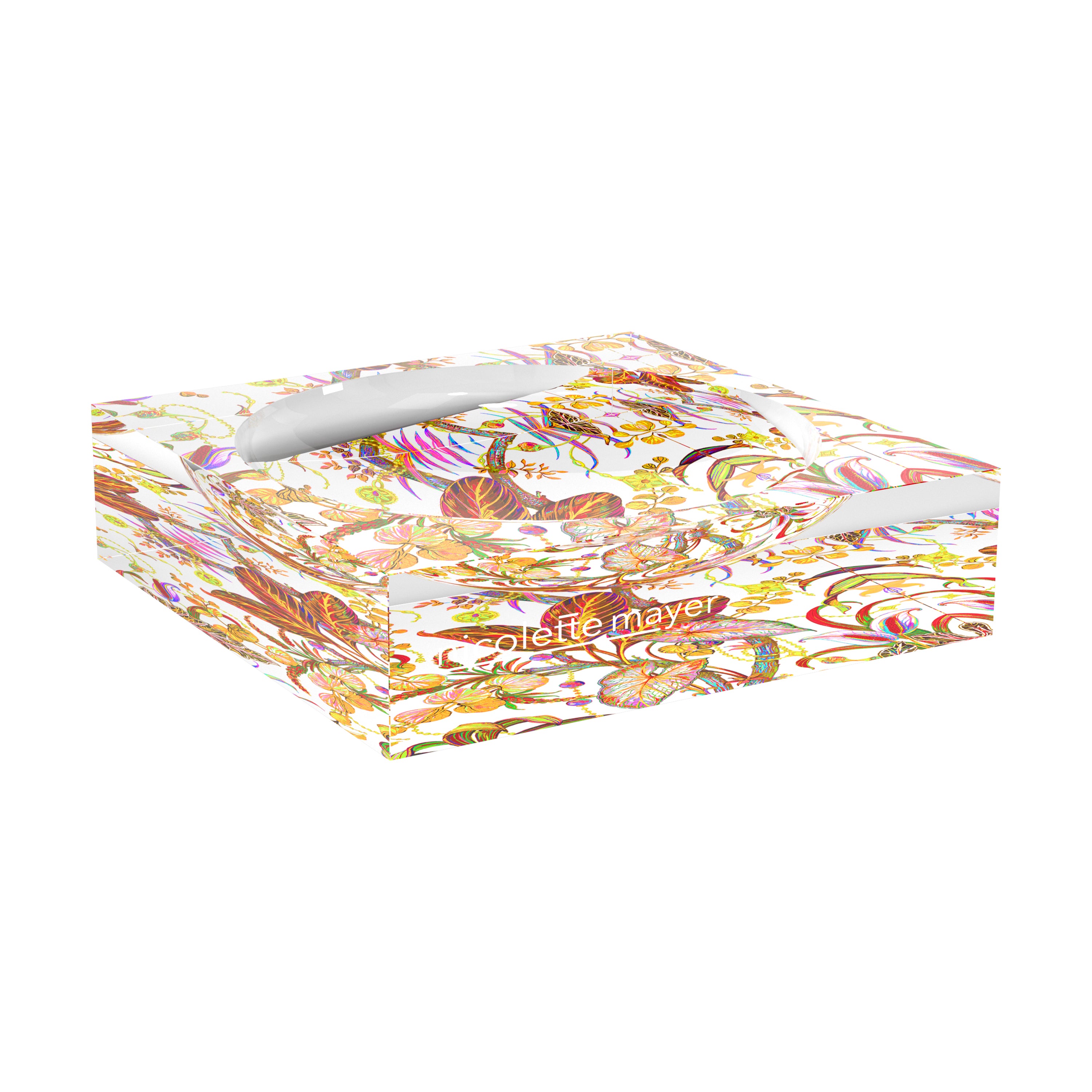 Amazonia Splendor Acrylic Candy Catchall Dish - nicolettemayer.com