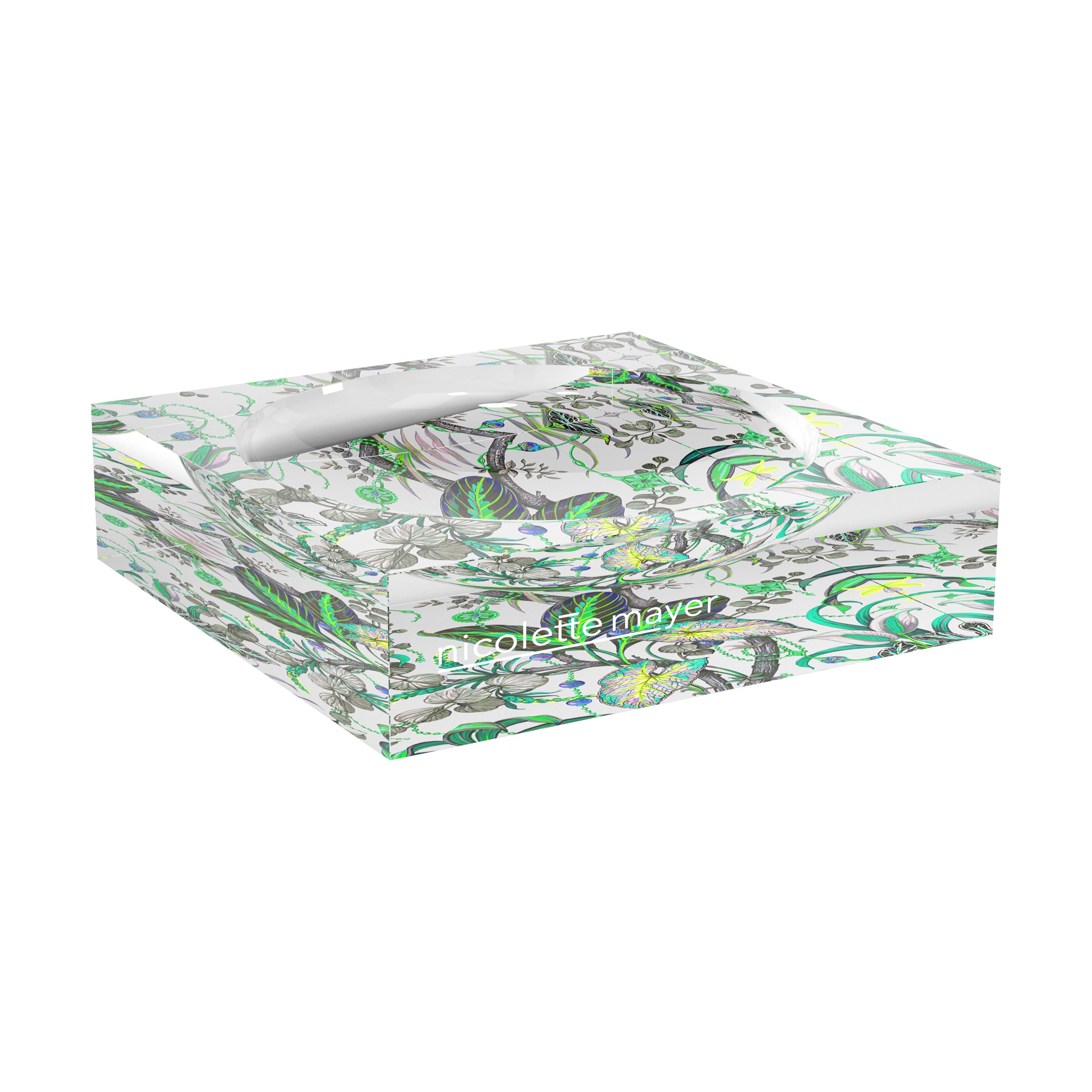 Amazonia Tourmaline Acrylic Candy Catchall Dish - nicolettemayer.com