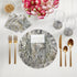 Arcadia Cheetah Scene 16" Round Pebble Placemats, Set of 4 - nicolettemayer.com
