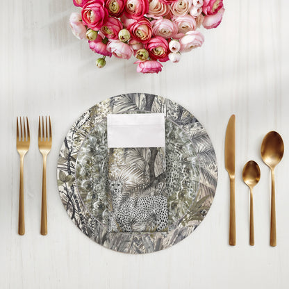 Arcadia Chettah 22X22 Hemstitch Napkin, Set of 4 - nicolettemayer.com