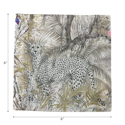 Arcadia Cheetah Cotton Sateen Cocktail Napkins