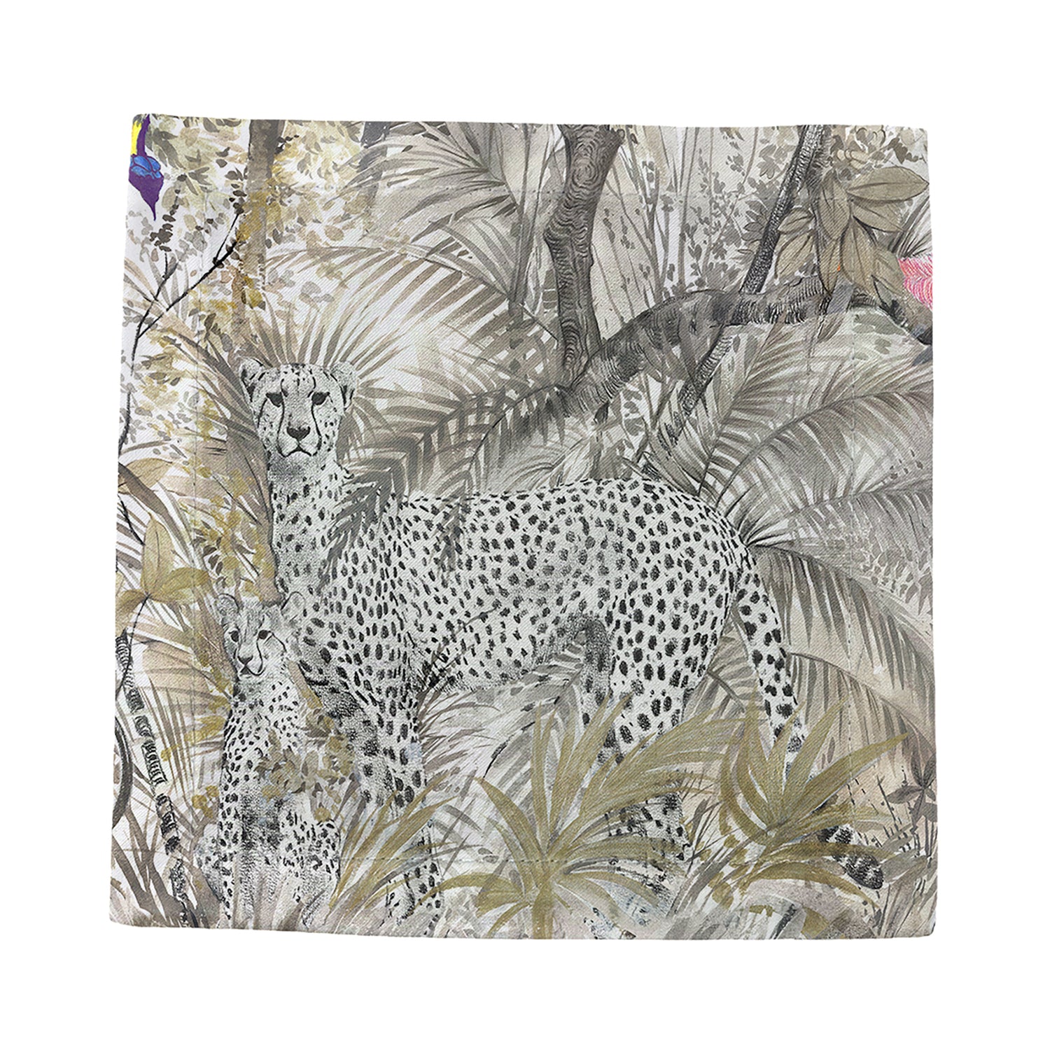 Arcadia Cheetah Cotton Sateen Cocktail Napkins