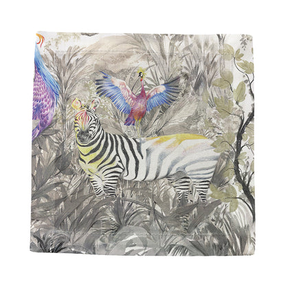 Arcadia Zebra Cotton Sateen Cocktail Napkins
