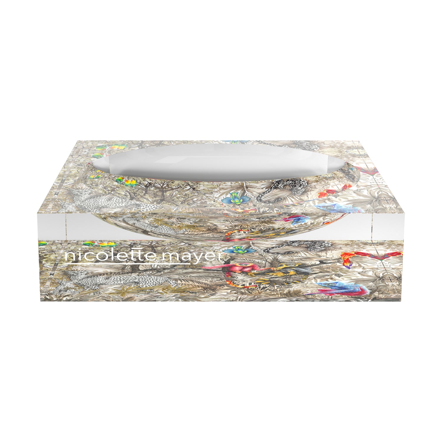 Arcadia Chettah Scene Acrylic Candy Catchall Dish