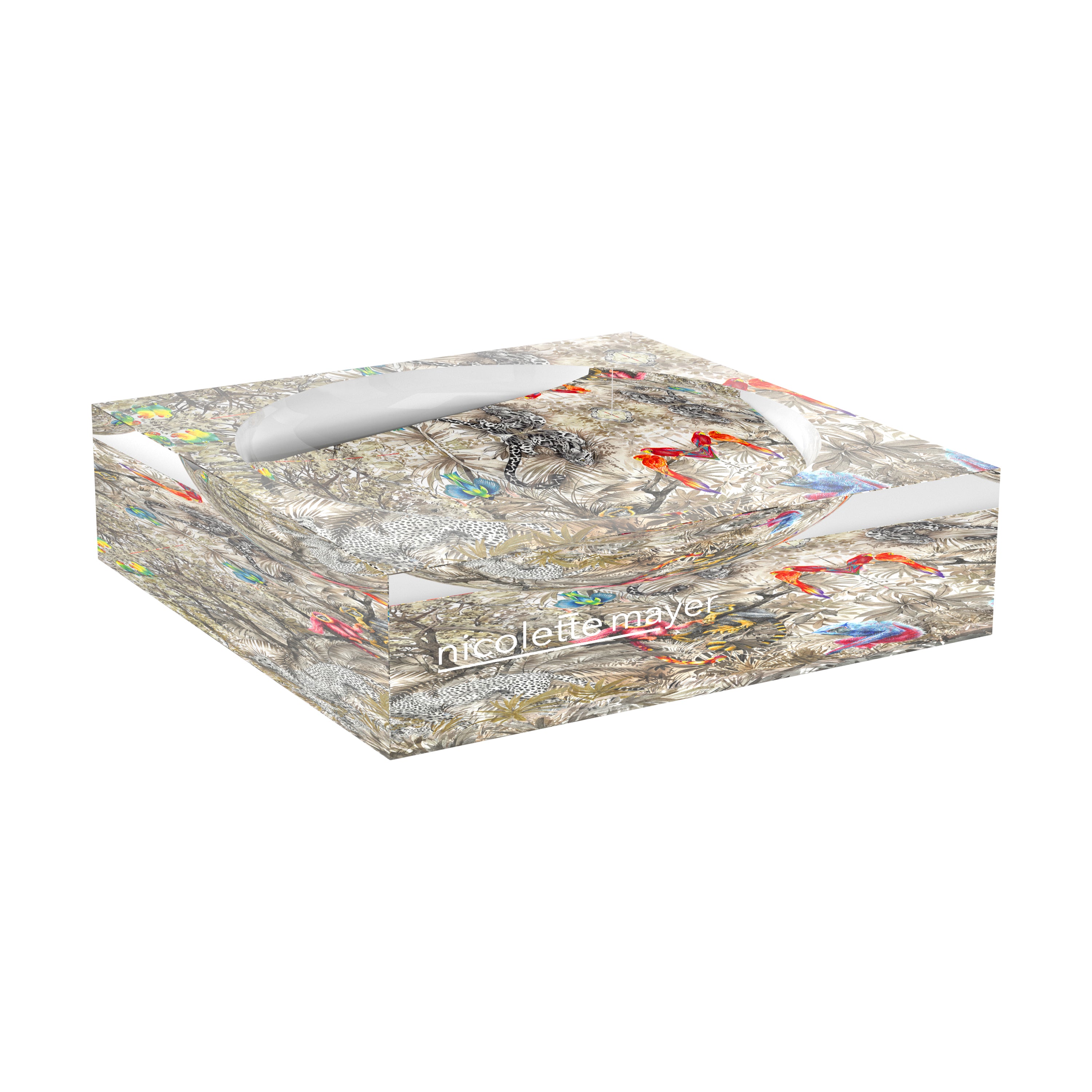 Arcadia Chettah Scene Acrylic Candy Catchall Dish