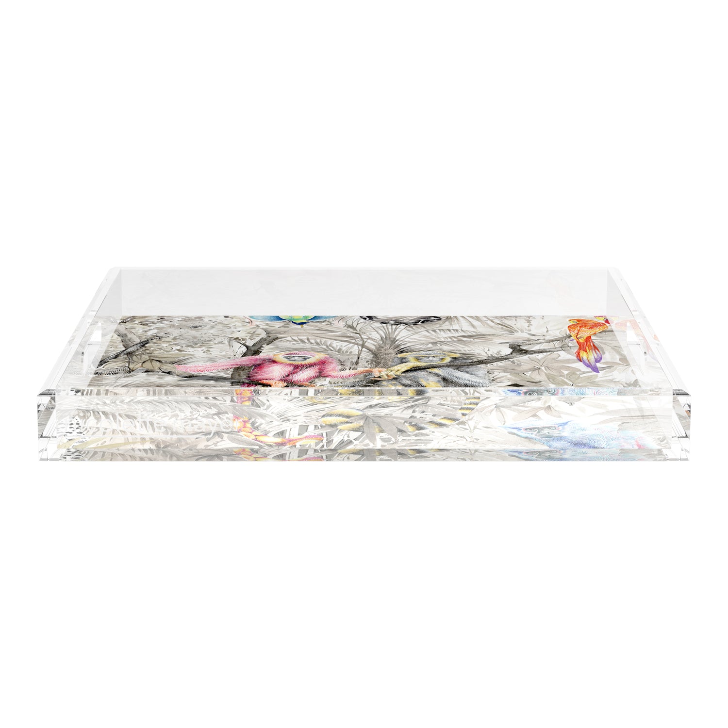 Arcadia Monkeys 18X18 Acrylic Tray - nicolettemayer.com
