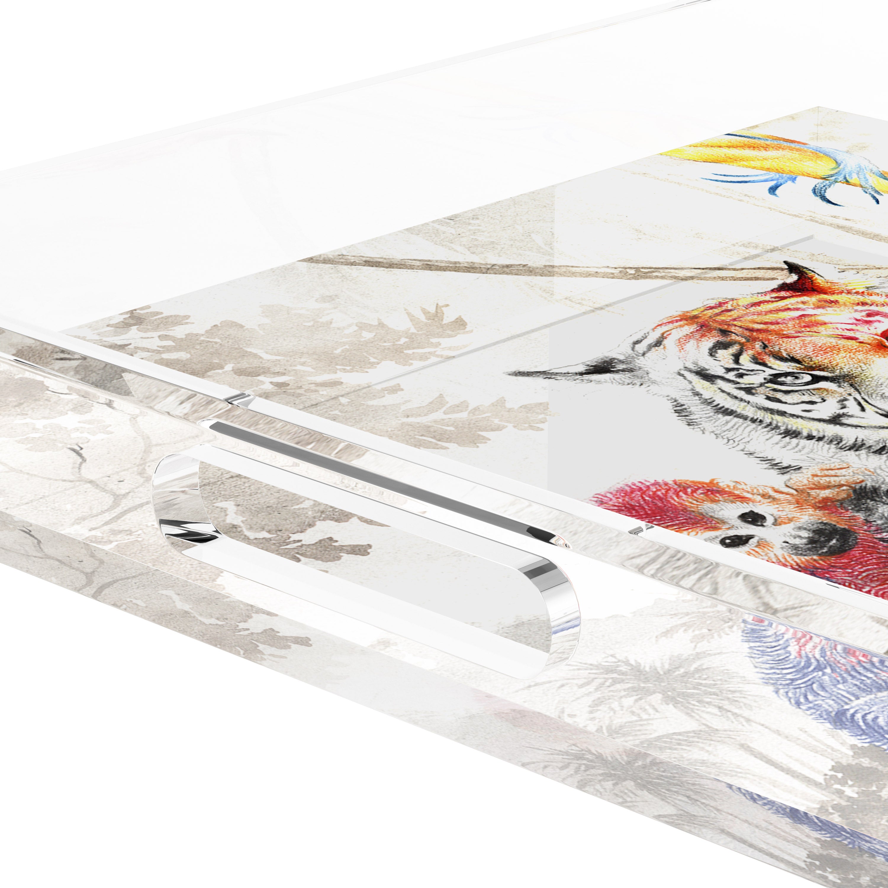 Arcadia Tiger 12X12 Acrylic Tray - nicolettemayer.com
