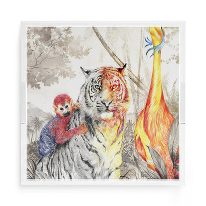 Arcadia Tiger 15X15 Acrylic Tray - nicolettemayer.com
