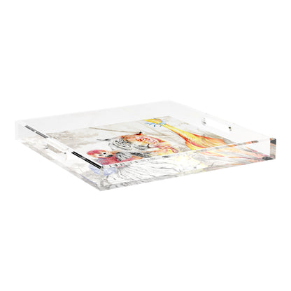 Arcadia Tiger 18X18 Acrylic Tray - nicolettemayer.com
