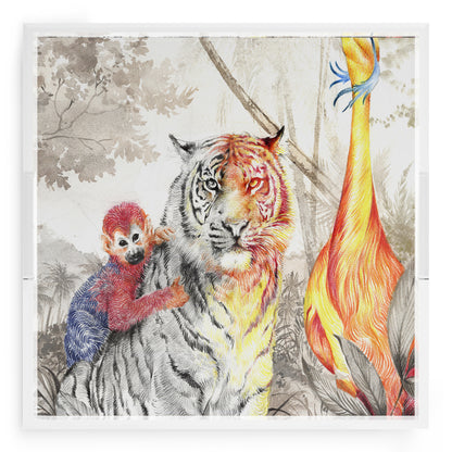 Arcadia Tiger 18X18 Acrylic Tray - nicolettemayer.com
