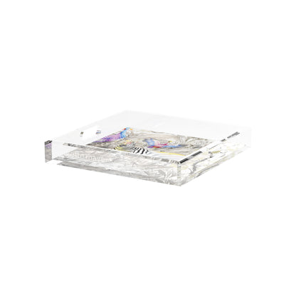 Arcadia Zebra 12X12 Acrylic Tray - nicolettemayer.com
