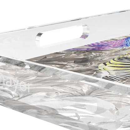 Arcadia Zebra 12X12 Acrylic Tray - nicolettemayer.com
