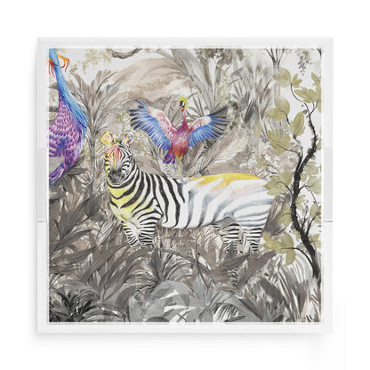 Arcadia Zebra 15X15 Acrylic Tray - nicolettemayer.com
