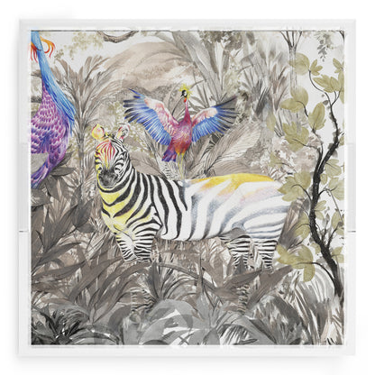 Arcadia Zebra 18X18 Acrylic Tray - nicolettemayer.com
