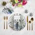 Audubon Exotica Blue Green 16" Round Pebble Placemats, Set of 4 - nicolettemayer.com
