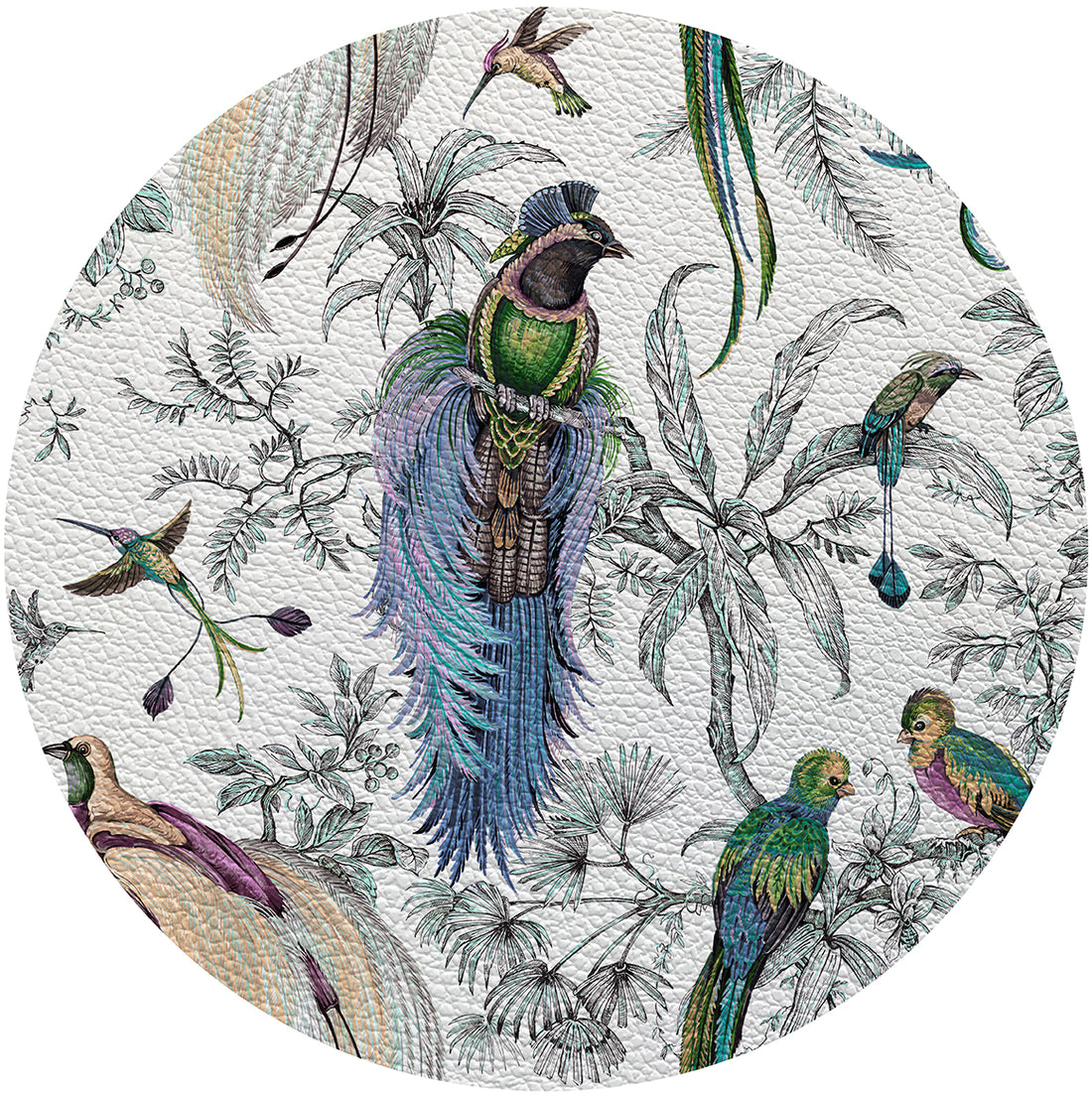 Sets de table ronds Audubon Exotica 16&quot;