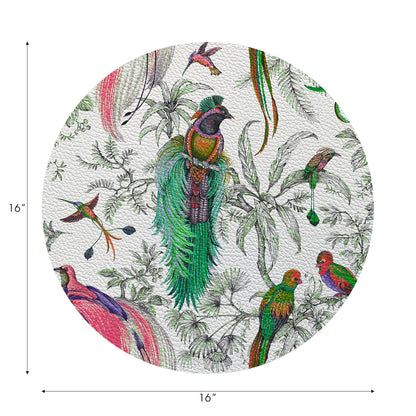 Audubon Exotica runde Tischsets mit Kieselsteinen, 40,6 cm