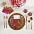 Autumn Leaves Brown 16" Round Pebble Placemats, Set of 4 - nicolettemayer.com

