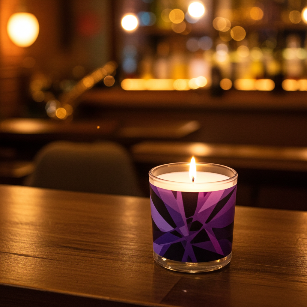 Facets Amethyst Candle