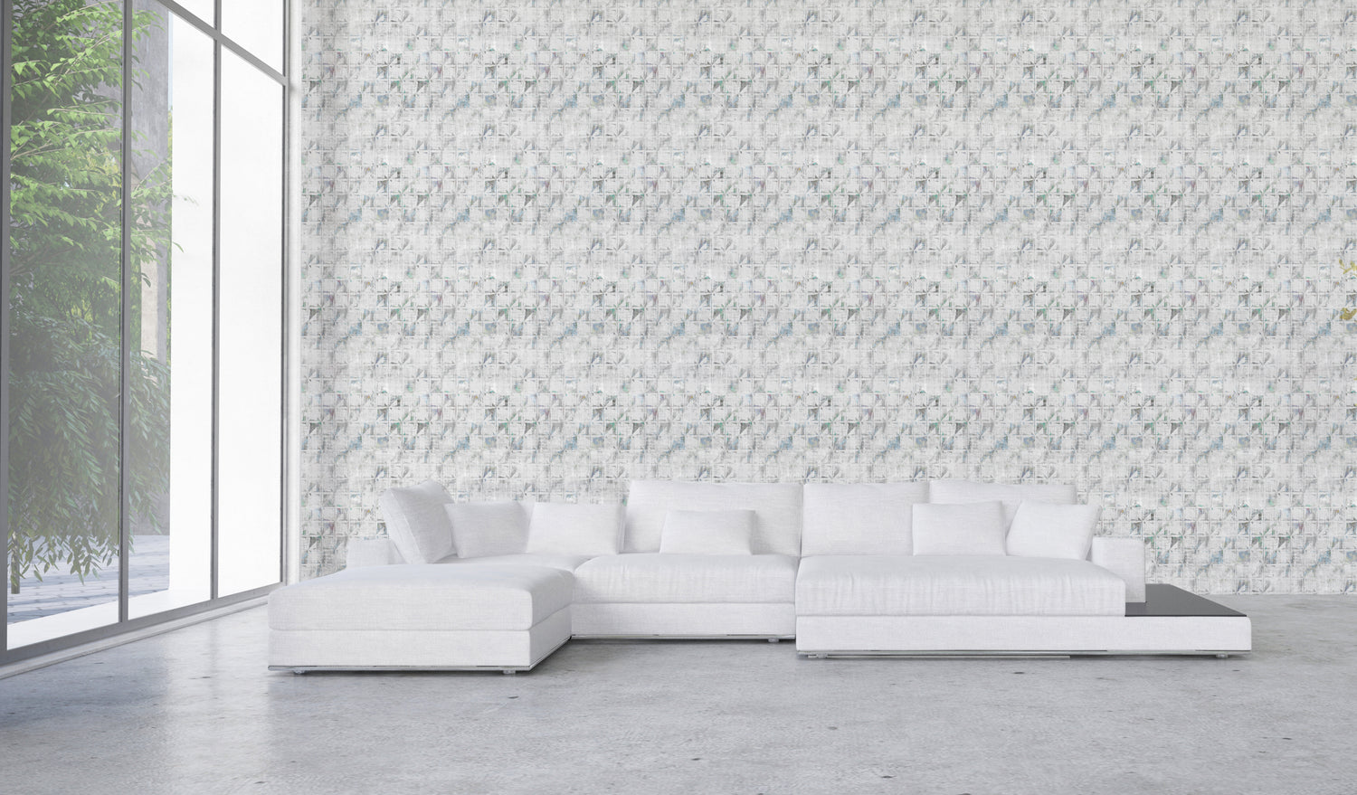 Billion Opulence Grasscloth Printed Wallpaper