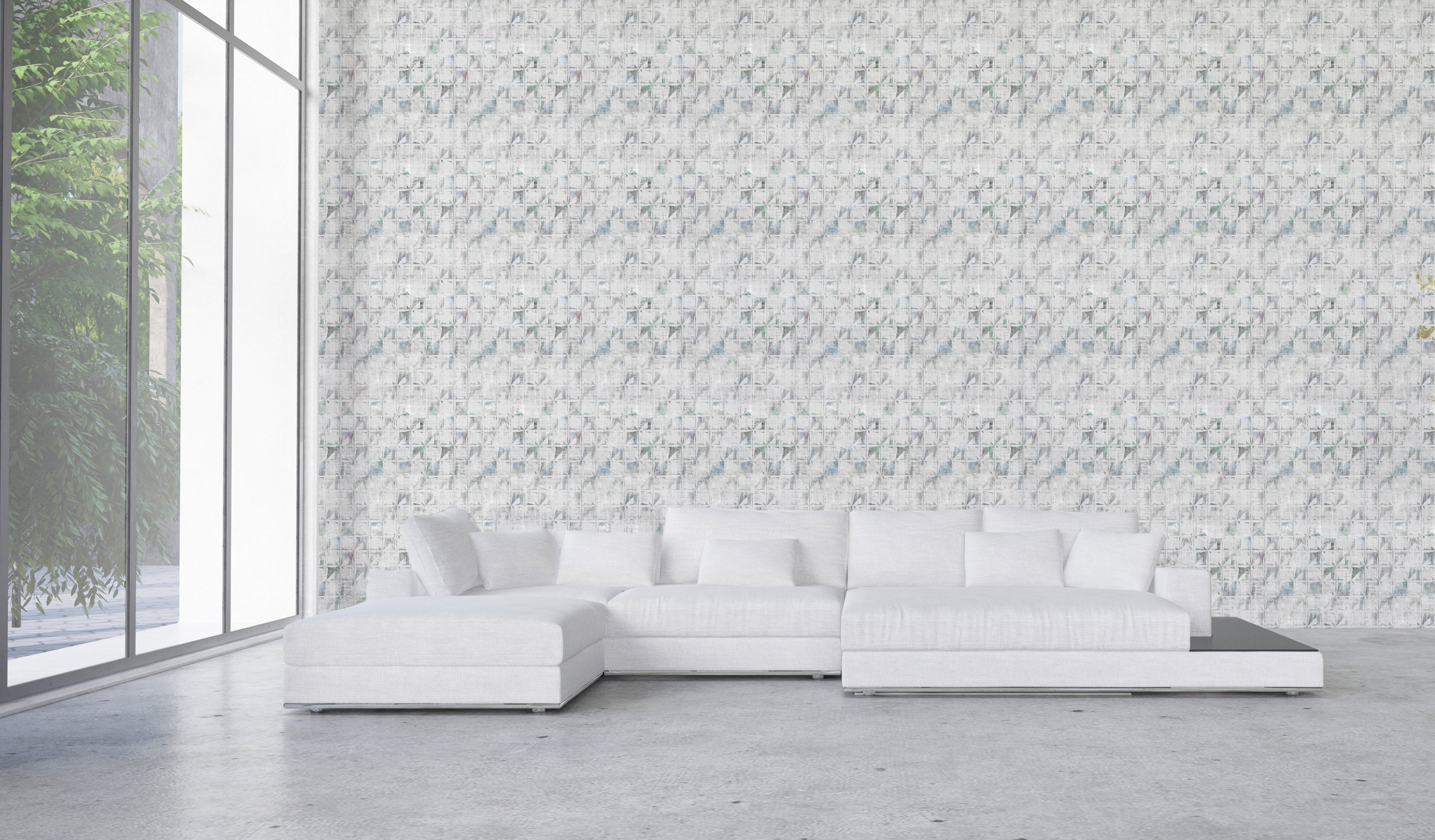 Billion Opulence Grasscloth Printed Wallpaper