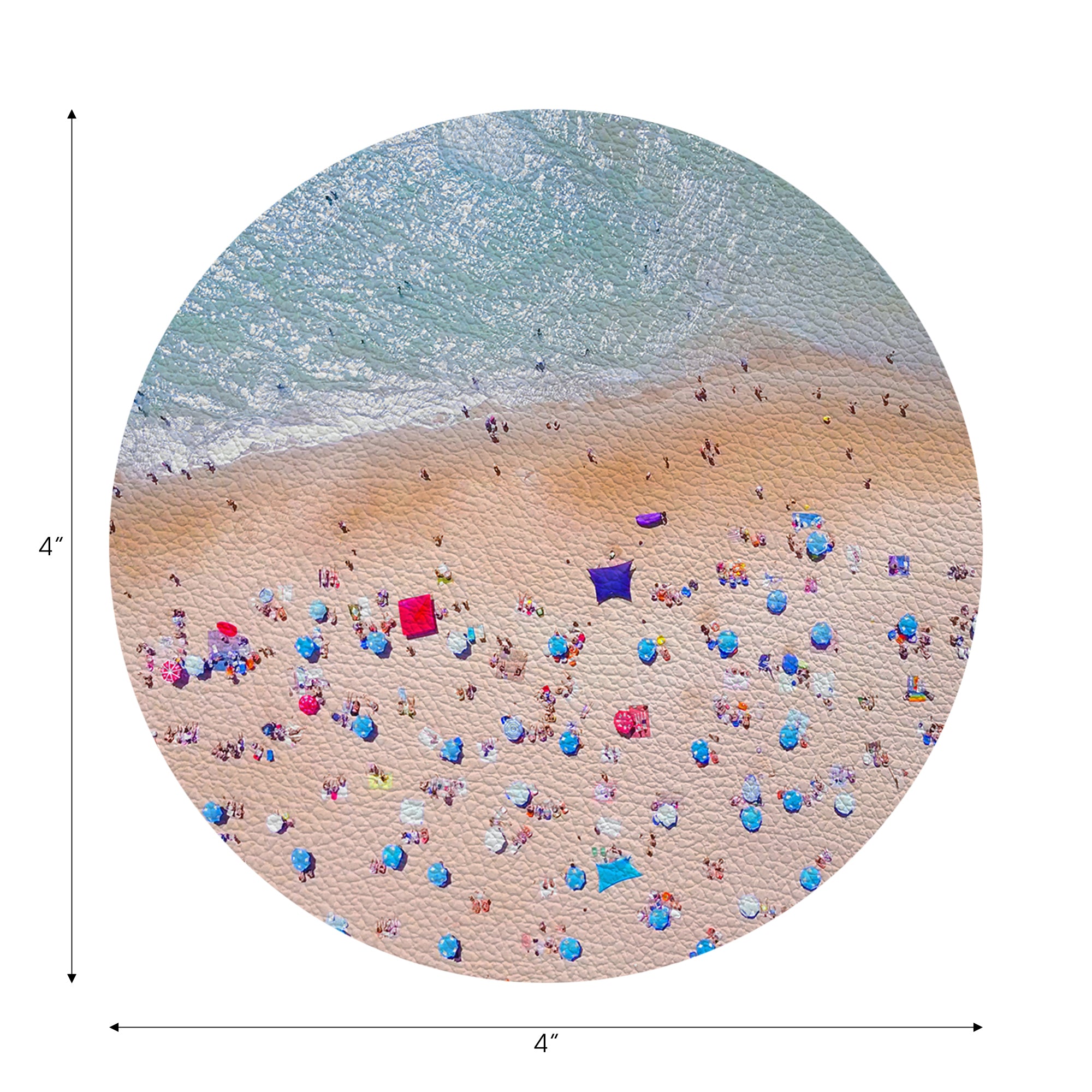Beach Aerial 4" Dinner Napkins - nicolettemayer.com
