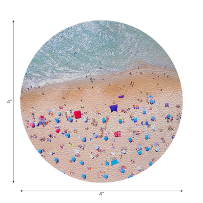 Beach Aerial 4" Dinner Napkins - nicolettemayer.com
