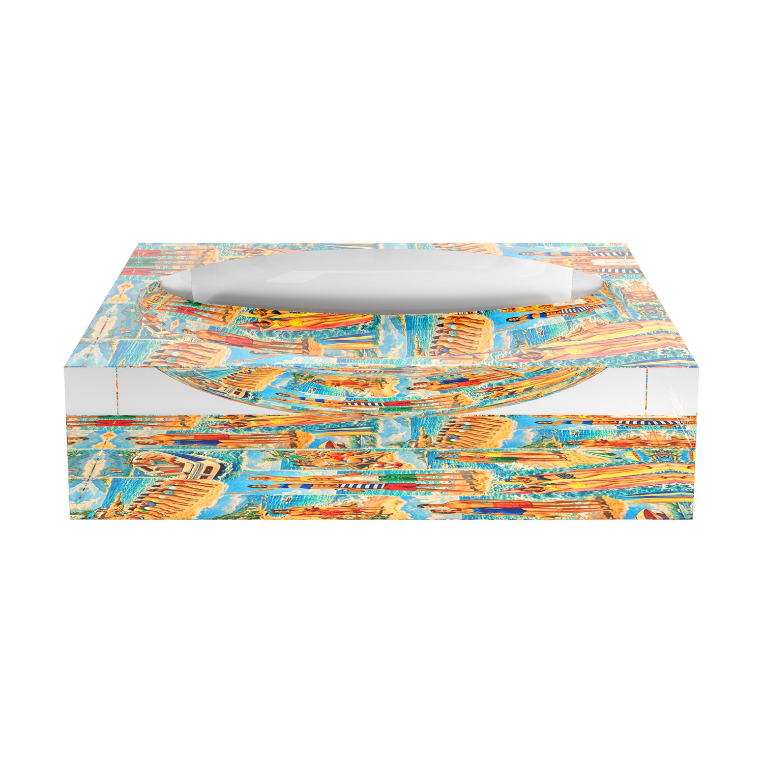 Beach Collage Acrylic Candy Catchall Dish