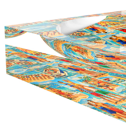 Beach Collage Acrylic Candy Catchall Dish