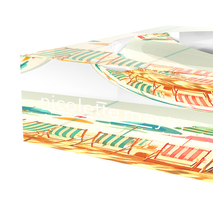 Beach Umbrella Pastels Acrylic Candy Catchall Dish