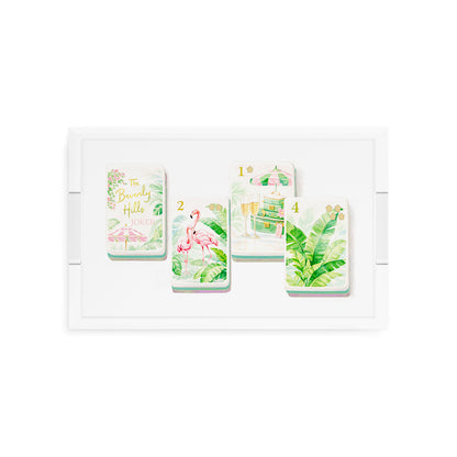 Mahjong Beverly Hills Mahj 12.5x7.75 Acrylic Tray - nicolettemayer.com 