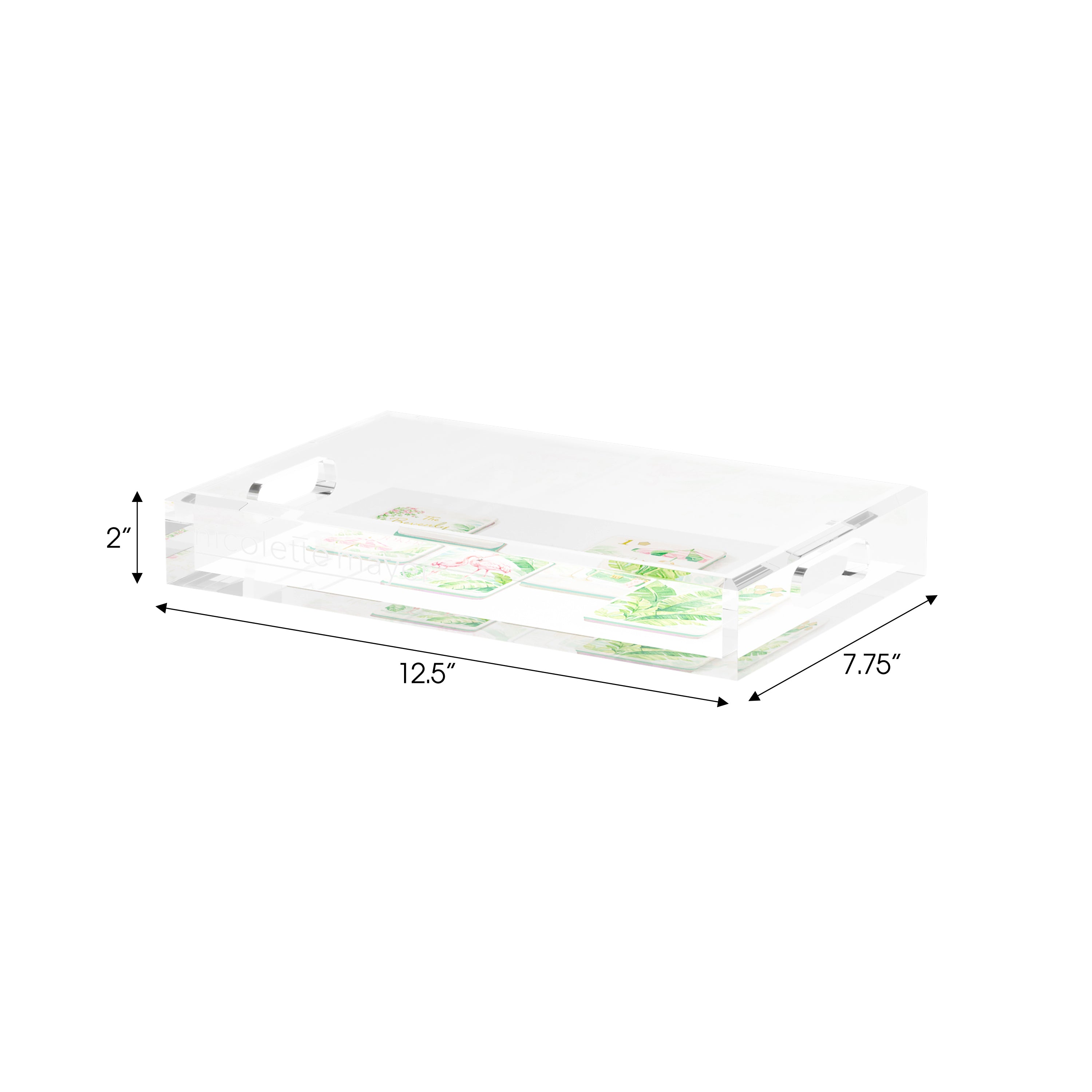 Mahjong Beverly Hills Mahj Set of 3 Acrylic Tray - nicolettemayer.com 