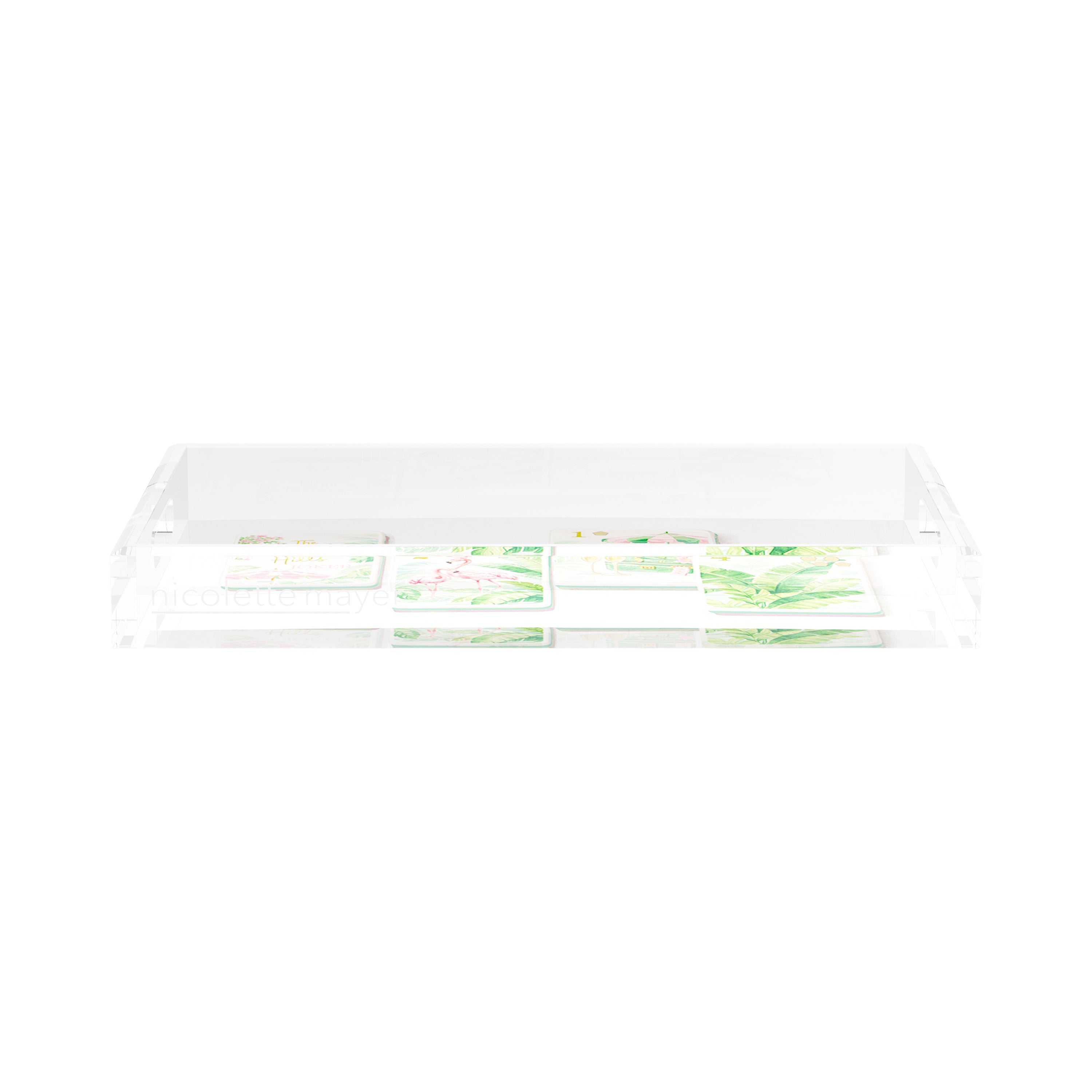 Mahjong Beverly Hills Mahj 17X10.5 Acrylic Tray - nicolettemayer.com 