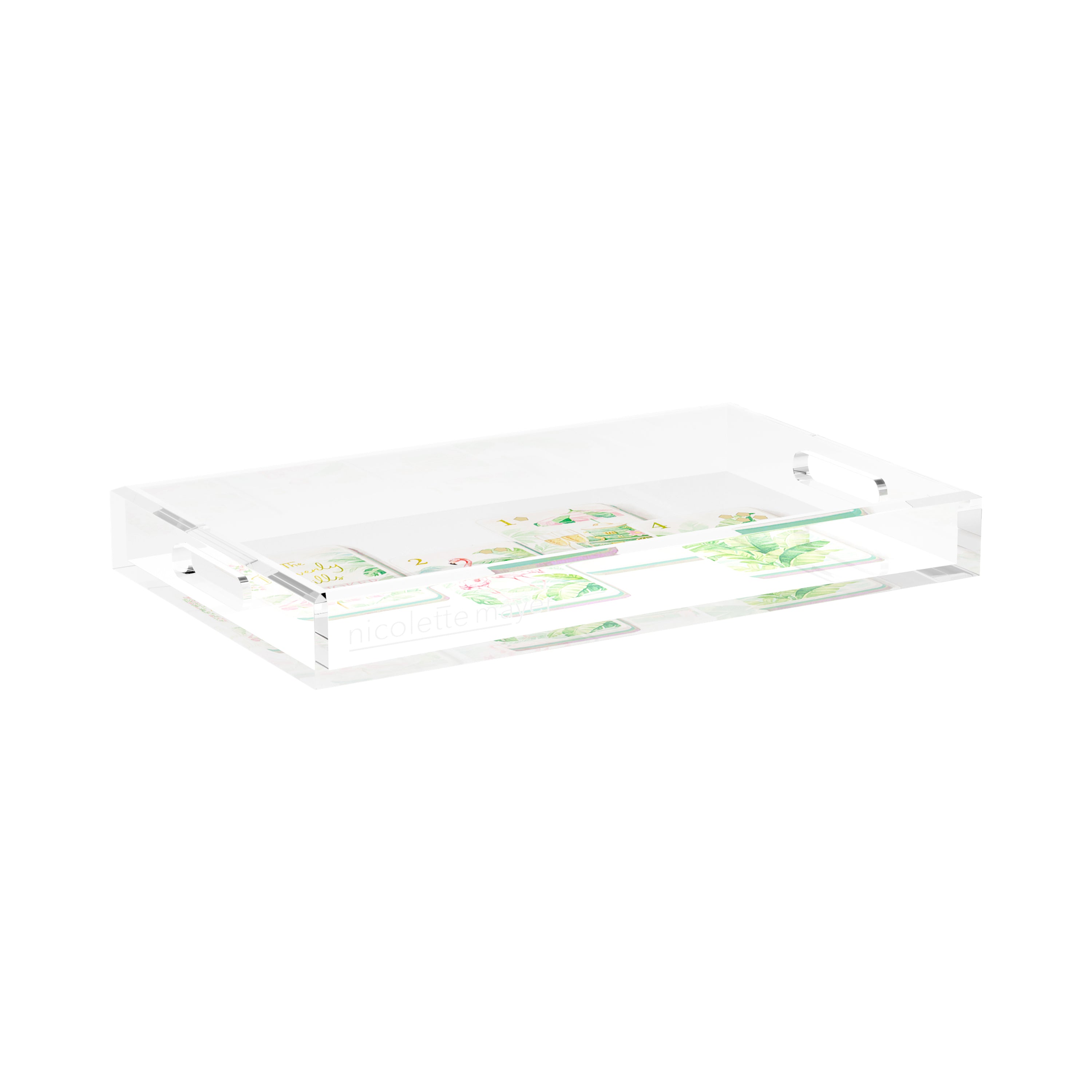 Mahjong Beverly Hills Mahj 17X10.5 Acrylic Tray - nicolettemayer.com 