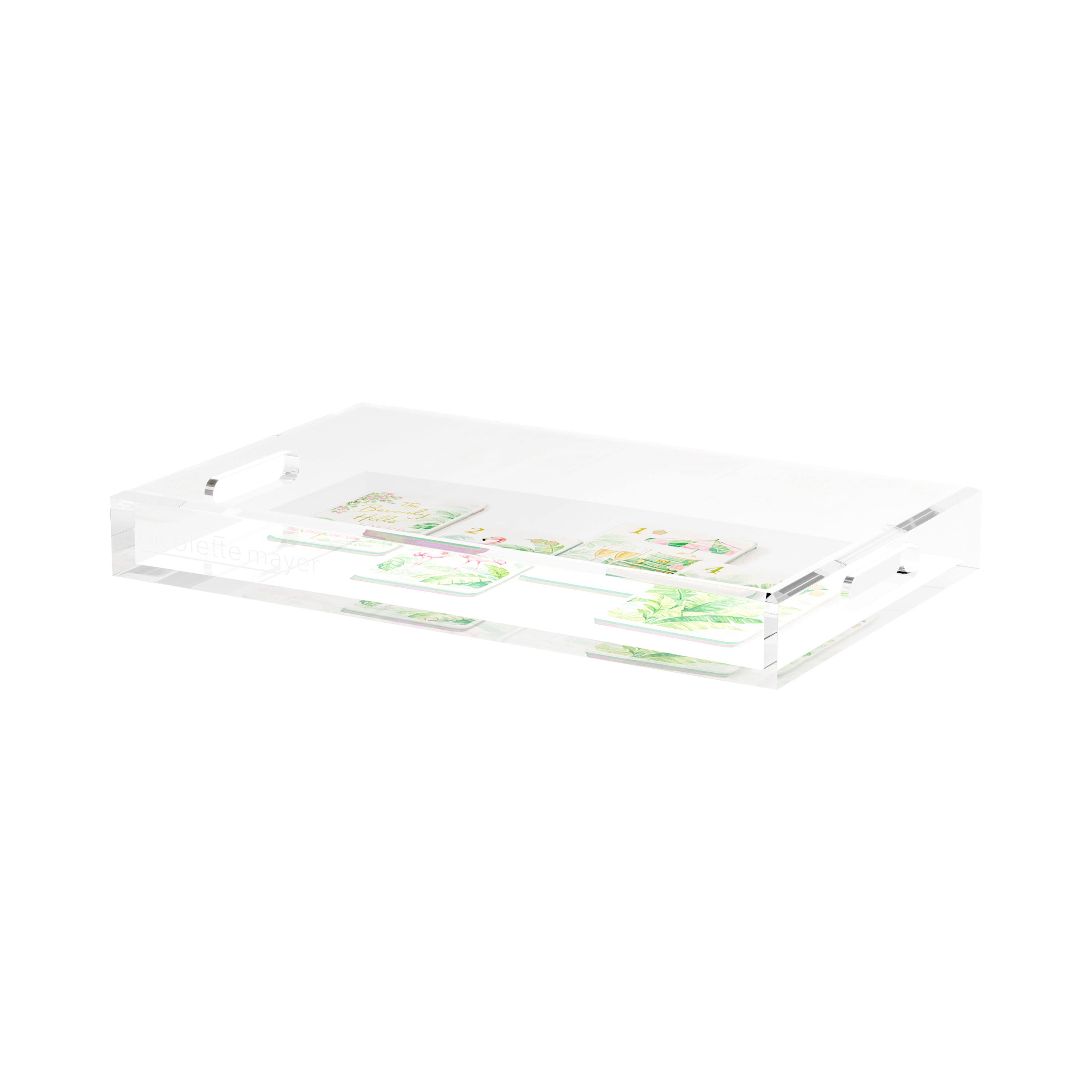 Mahjong Beverly Hills Mahj 17X10.5 Acrylic Tray - nicolettemayer.com 