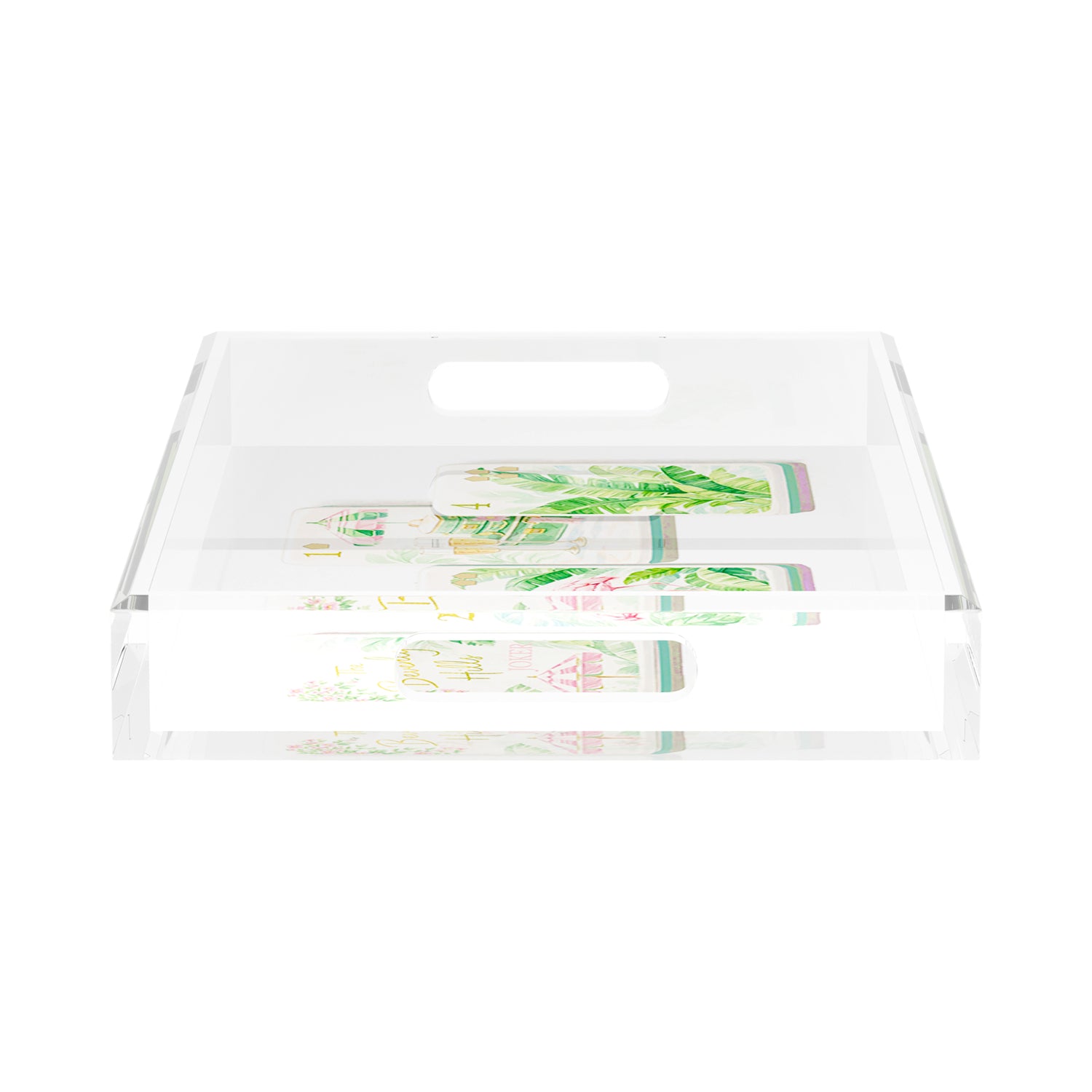 Mahjong Beverly Hills Mahj 17X10.5 Acrylic Tray - nicolettemayer.com 