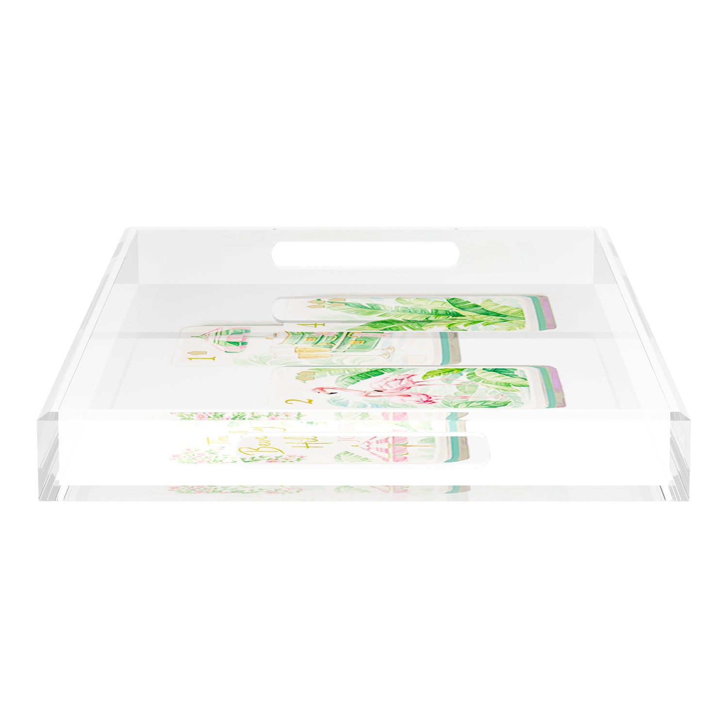 Mahjong Beverly Hills Mahj 22.5x14.5 Acrylic Tray - nicolettemayer.com 