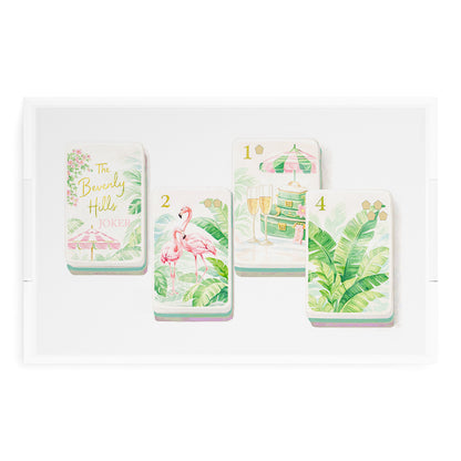 Mahjong Beverly Hills Mahj 22.5x14.5 Acrylic Tray - nicolettemayer.com 