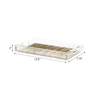 Birch Brown Acrylic Decorative Tray, 12.5 x 7.75 in. by Nicolette Mayer 