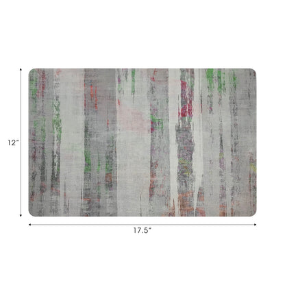 Birch Vegan Leather Rectangle Pebble Placemat