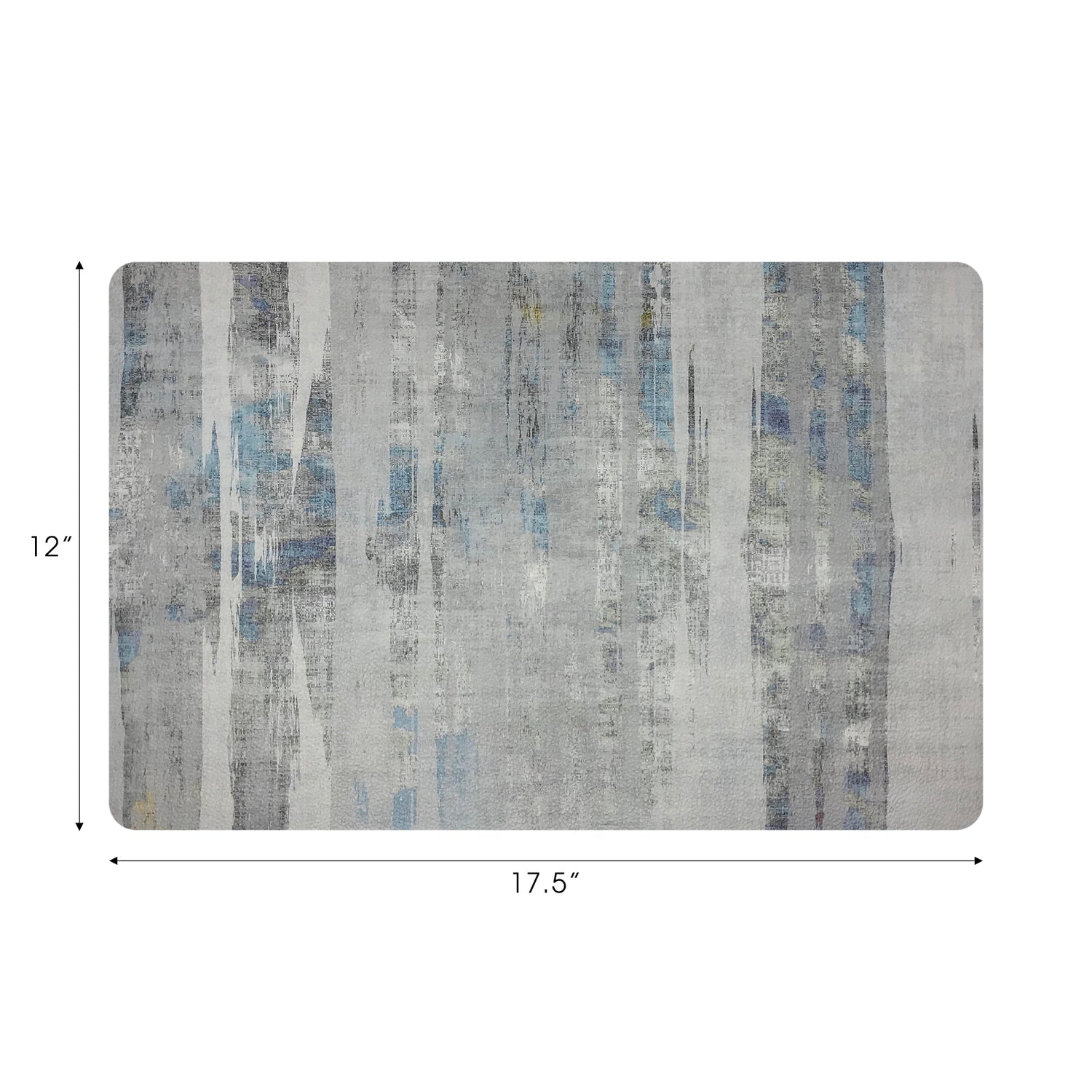 Birch Vegan Leather Rectangle Pebble Placemat