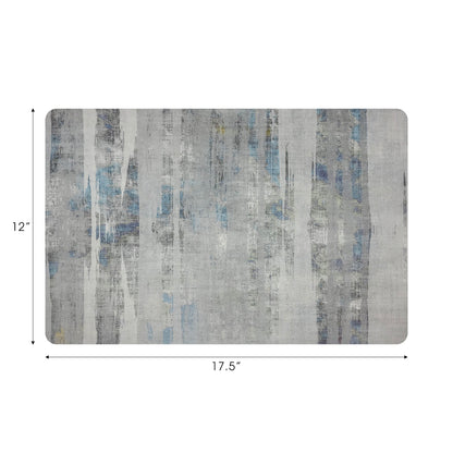 Birch Vegan Leather Rectangle Pebble Placemat