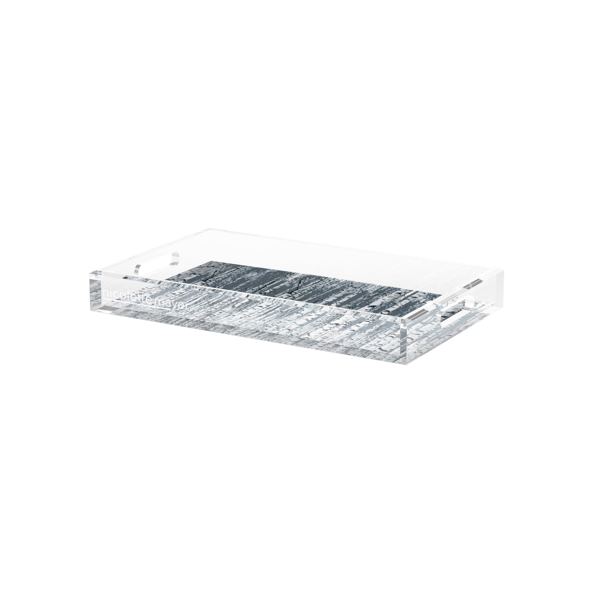 Birch Indigo Acrylic Decorative Tray, 12.5 x 7.75 in. by Nicolette Mayer 