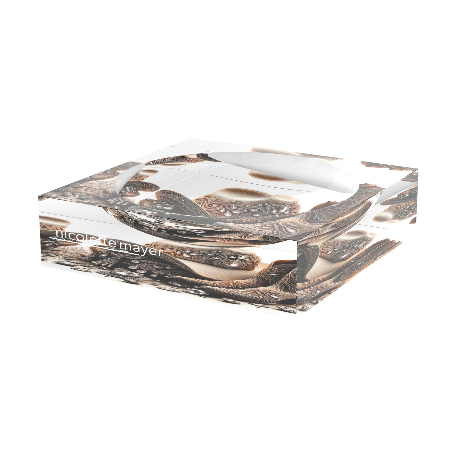 Bling Cowgirl Acrylic Candy Catchall Dish