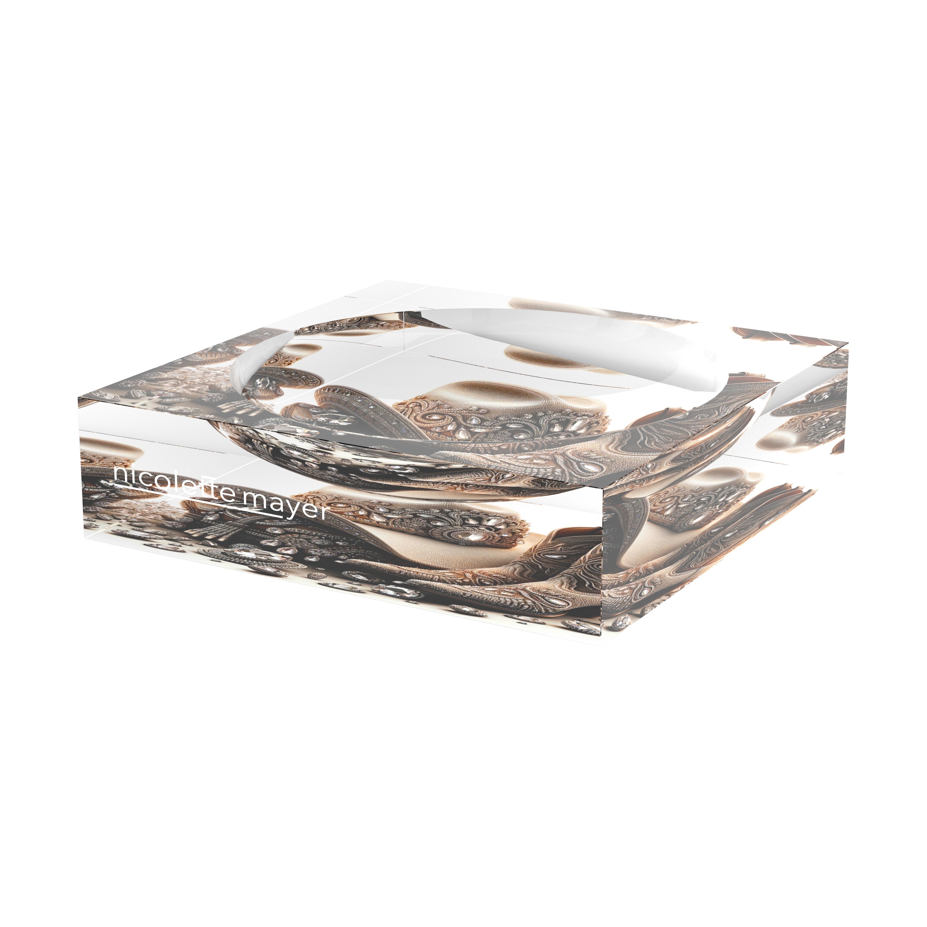 Bling Cowgirl Acrylic Candy Catchall Dish